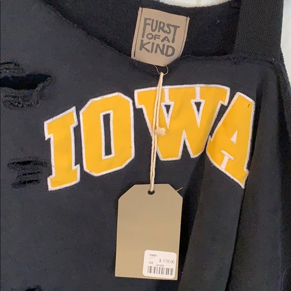 NWT Furst of a kind Iowa Nike distressed sweater - Picture 2 of 7